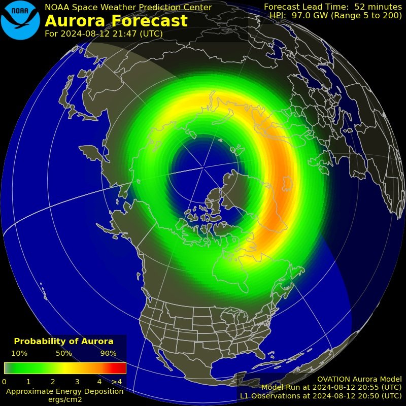 🌌 Er komen al meldingen binnen van fotografisch #noorderlicht. De omstandigheden blijven voorlopig gunstig voor (fotografisch) noorderlicht dus kijk vooral naar de noordelijke hemel! #aurora