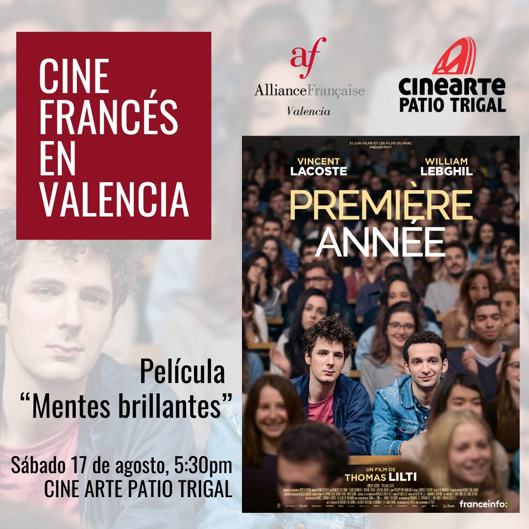 Cine Francés en Valencia; este sábado 17 de agosto a las 5:30 p.m. en CineArte Patio Trigal.