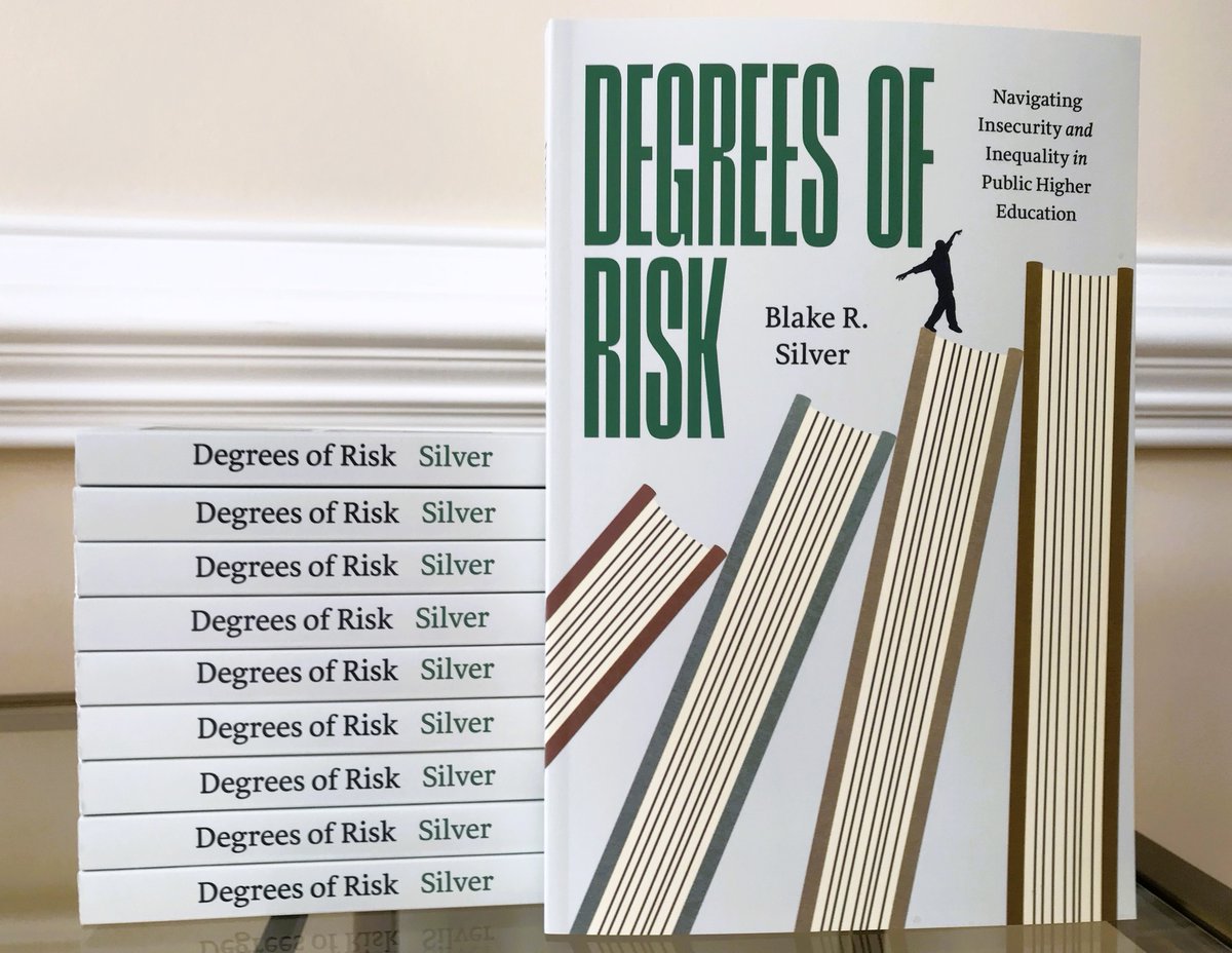 Blake Silver (@blakersilver) on Twitter photo Happy publication day! Many thanks to everyone who supported this journey 🥳
Degrees of Risk: Navigating Insecurity and Inequality in Public Higher Education (<a href="/UChicagoPress/">UChicagoPress</a>)
press.uchicago.edu/ucp/books/book… Happy publication day! Many thanks to everyone who supported this journey 🥳
Degrees of Risk: Navigating Insecurity and Inequality in Public Higher Education (<a href="/UChicagoPress/">UChicagoPress</a>)
press.uchicago.edu/ucp/books/book…