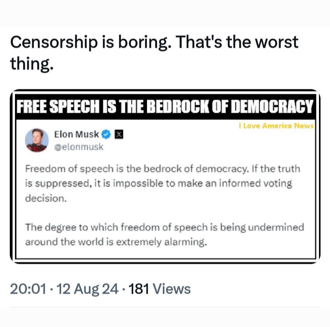 farab06190470's tweet photo. @elonmusk Go Fuck Your Self United Kingdom CENSORSHIP and
EUROPEAN CENSORSHIP
#WeStandWithElonMusk
#WeStandWithDonaldTrump https://t.co/id3YjpRjbx