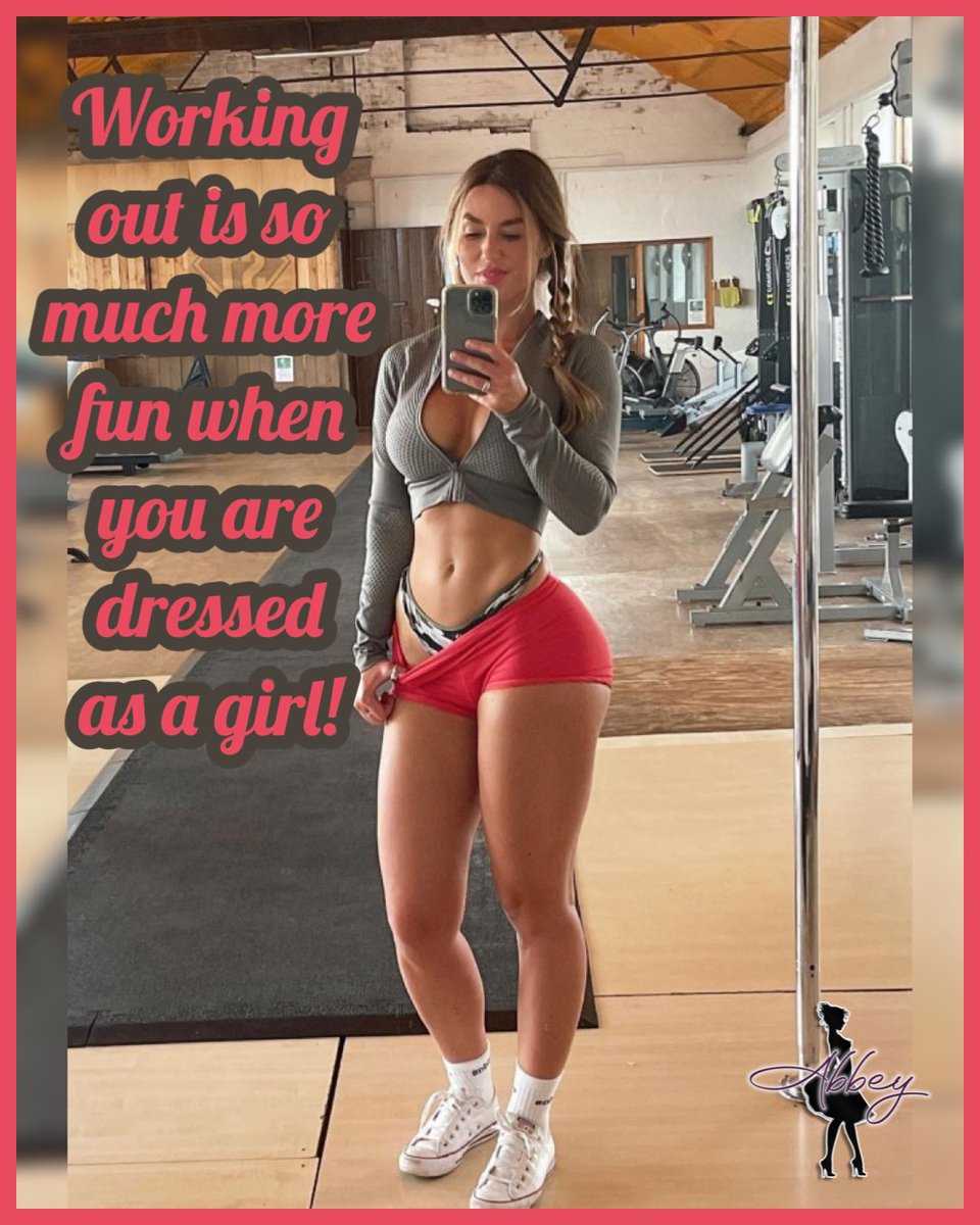 AwsmAbbeyGirl's tweet photo. I love wearing girly outfits when I workout!
#AbbeyOriginal #TGCaption #BeTheGirl #DressThePart #FeminineLife #GirlyWorkout #BeGirly #GirlyClothes #DressGirly https://t.co/1FL7mgLdJU