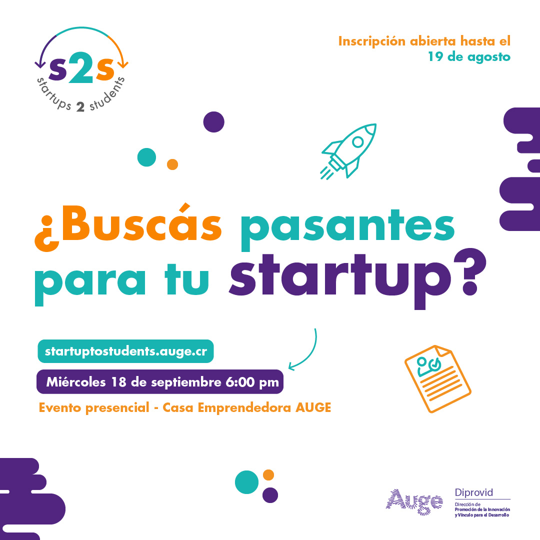 AUGEUCR's tweet photo. ¡Unite a esta experiencia y encontrá a tus pasantes! 🌟 Inscribite en: https://t.co/3VIMgu1QYD
Más info del evento en: https://t.co/2vuoG8H7Ck

#AUGEUCR #Diprovid #Emprendimientocr #Startup2Students #ComunidadEmprendedora https://t.co/aiIWqBUUB6