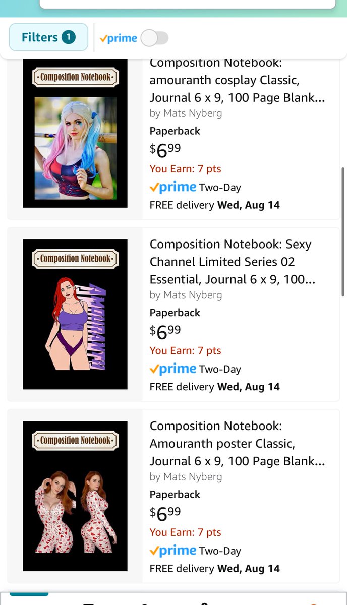 Someone is stealing my name, image and like-ness on @amazon 
🫥 https://t.co/DXho7iC8p5