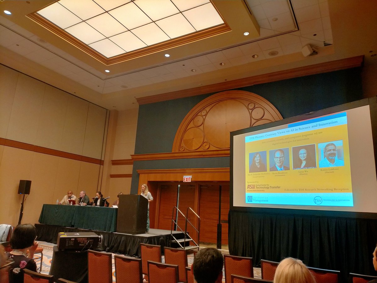 Marcel Bogers (@bogers) on Twitter photo TIM Plenary: Contrary Views on AI in Science and Innovation #AOM2024 <a href="/AOM_TIM/">AOM TIM Division</a> <a href="/AOMConnect/">Academy of Management</a> @klakhani <a href="/KevinJBoudreau/">Kevin Boudreau</a> <a href="/lynnwu02/">Lynn Wu</a> @AijaLeiponen TIM Plenary: Contrary Views on AI in Science and Innovation #AOM2024 <a href="/AOM_TIM/">AOM TIM Division</a> <a href="/AOMConnect/">Academy of Management</a> @klakhani <a href="/KevinJBoudreau/">Kevin Boudreau</a> <a href="/lynnwu02/">Lynn Wu</a> @AijaLeiponen