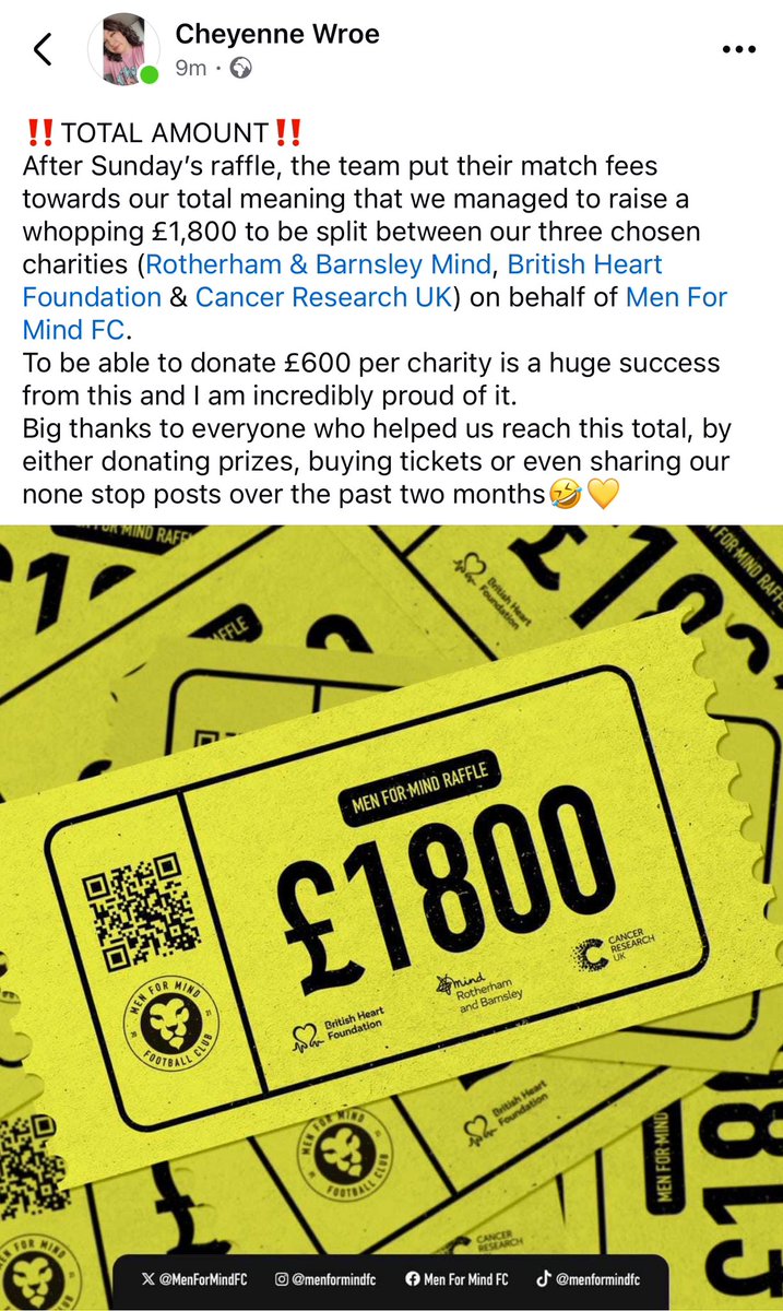 Men For Mind FC tweet media