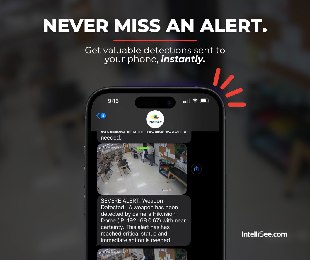 IntelliSeeAI's tweet image. Get instant updates wherever you are. Never miss an alert and stay in control. Find out how our software works for you. hubs.la/Q02L1s7W0 #SafeWithIntelliSee #StayConnected