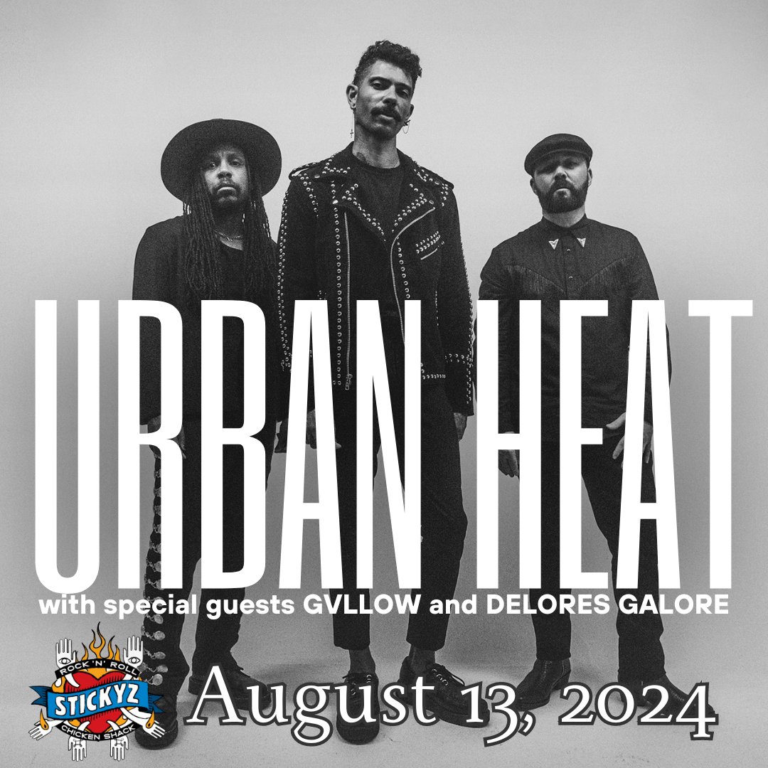 Stickyz DownTown LR (@stickyzlr) on Twitter photo This is gonna be worth getting out on a Tuesday for ... <a href="/urbanheatband/">Urban Heat</a> headlining a very cool bill w <a href="/gvllow/">๐</a> and <a href="/deloresgalore/">King Brown</a>
Urban Heat is a synth-rock band from Austin, Texas. The band has performed at SXSW, Levitation, Freakout Fest, and the Austin City Limits festival This is gonna be worth getting out on a Tuesday for ... <a href="/urbanheatband/">Urban Heat</a> headlining a very cool bill w <a href="/gvllow/">๐</a> and <a href="/deloresgalore/">King Brown</a>
Urban Heat is a synth-rock band from Austin, Texas. The band has performed at SXSW, Levitation, Freakout Fest, and the Austin City Limits festival