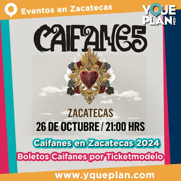 yqueplan_com's tweet photo. Caifanes en Zacatecas 2024 ‼️
Todos los detalles de este tan esperado concierto en tu #guia :
📲 https://t.co/vlJCwEpXlw
.
.
.
#Zacatecas #Caifanes #CaifanesEnConcierto #EventosZacatecas #ticketmodelo #Multiforo https://t.co/TXAWgIcZcA