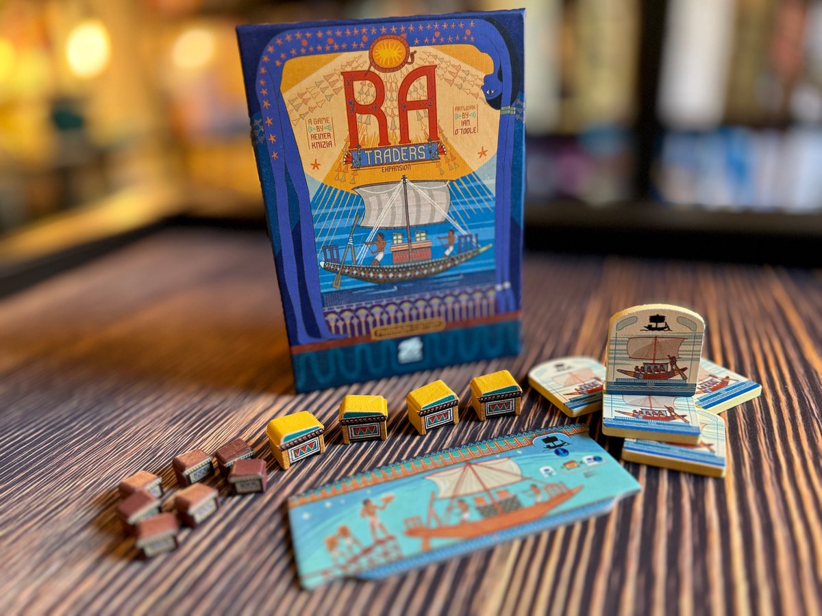 25thCG's tweet image. Just when you thought the upcoming RA campaign with the Pharaoh edition reprint, RA &amp;amp; Write, and Ratzia, couldn't possibly get any better....we're not done yet.

Announcing an expansion to the classic original game: Traders!

kickstarter.com/projects/chade…