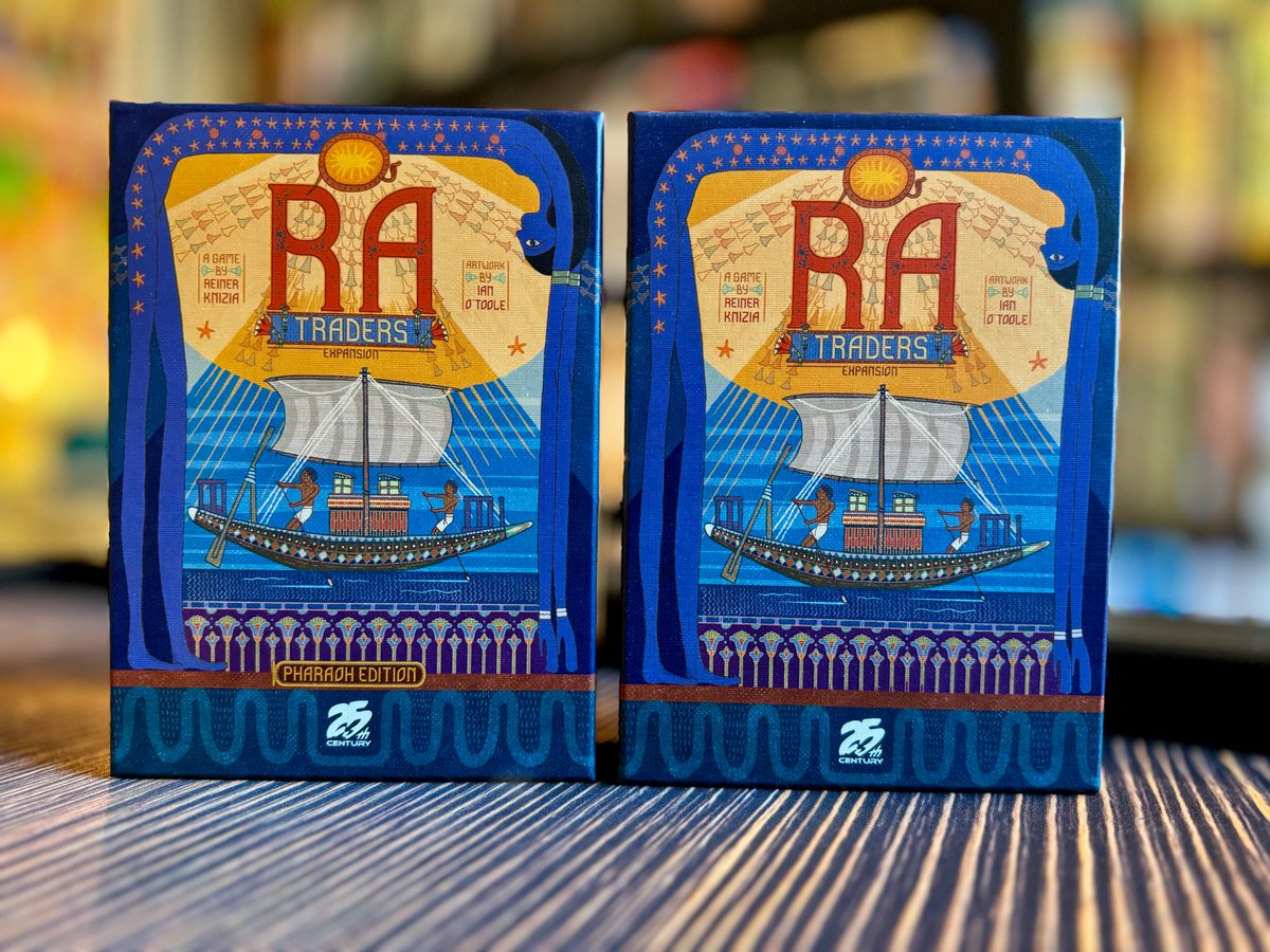 25thCG's tweet image. Just when you thought the upcoming RA campaign with the Pharaoh edition reprint, RA &amp;amp; Write, and Ratzia, couldn't possibly get any better....we're not done yet.

Announcing an expansion to the classic original game: Traders!

kickstarter.com/projects/chade…