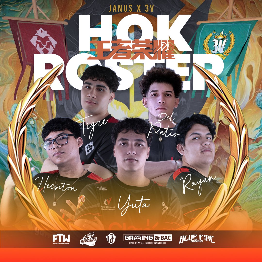 JanusEsports's tweet photo. ¡Te presentamos nuestro roster Honor of Kings!⚔👑
Listos para estremecer HOK con nuevo roster en fusión con el legendario @3vTeamLOL ¡La unión perfecta para conquistar cada enfrentamiento! 🏆🔥
Conoce a nuestros jugadores y ¡Prepárate para verlos en acción y disfrutar de una temporada llena de victorias! 🏅🔥🦁
#J3V #JanusEsports #3V #HonorOfKings #GamingBac