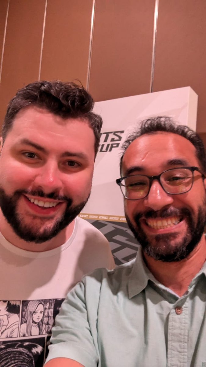 ahmadalfy's tweet image. Now THIS is what you call a fanboy smile 😆
I met the legend @CallMeTasteless
#EWC2024 #StarCraftLegend