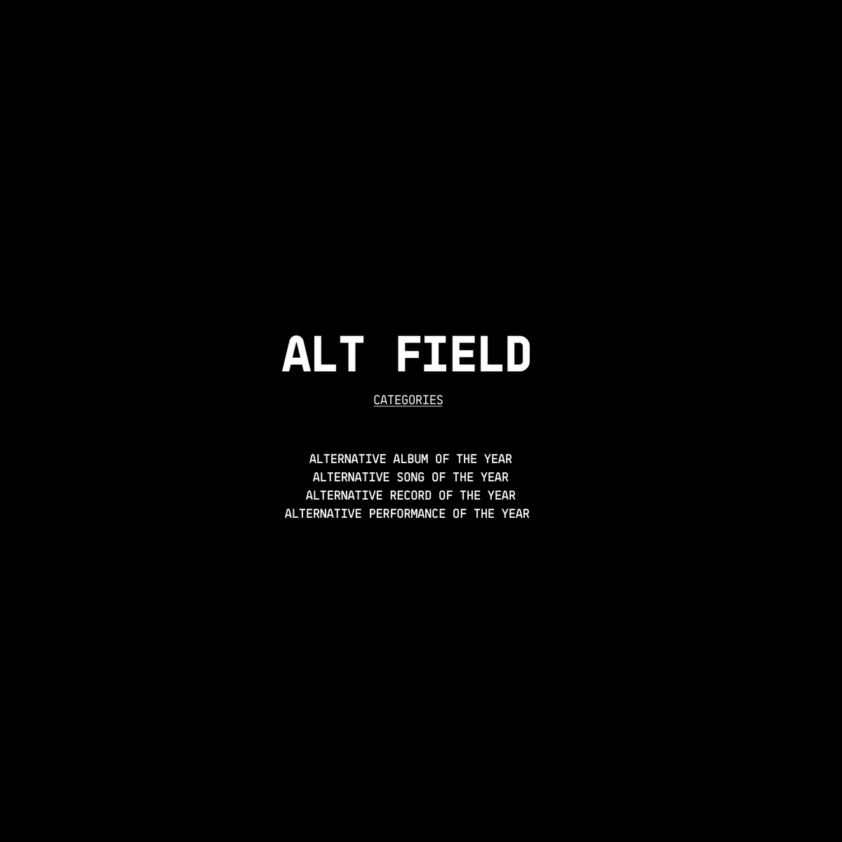 act i · ALTERNATIVE FIELD