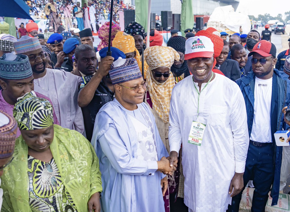 ubasanius's tweet image. Since taking office in May 2023, we have made remarkable progress in enhancing food security, promoting rural livelihoods, and driving economic growth across the state. Our Tallafin Noma (A Koma Gona) targeted 42,000 smallholder farmers and cooperatives across the state's 23…