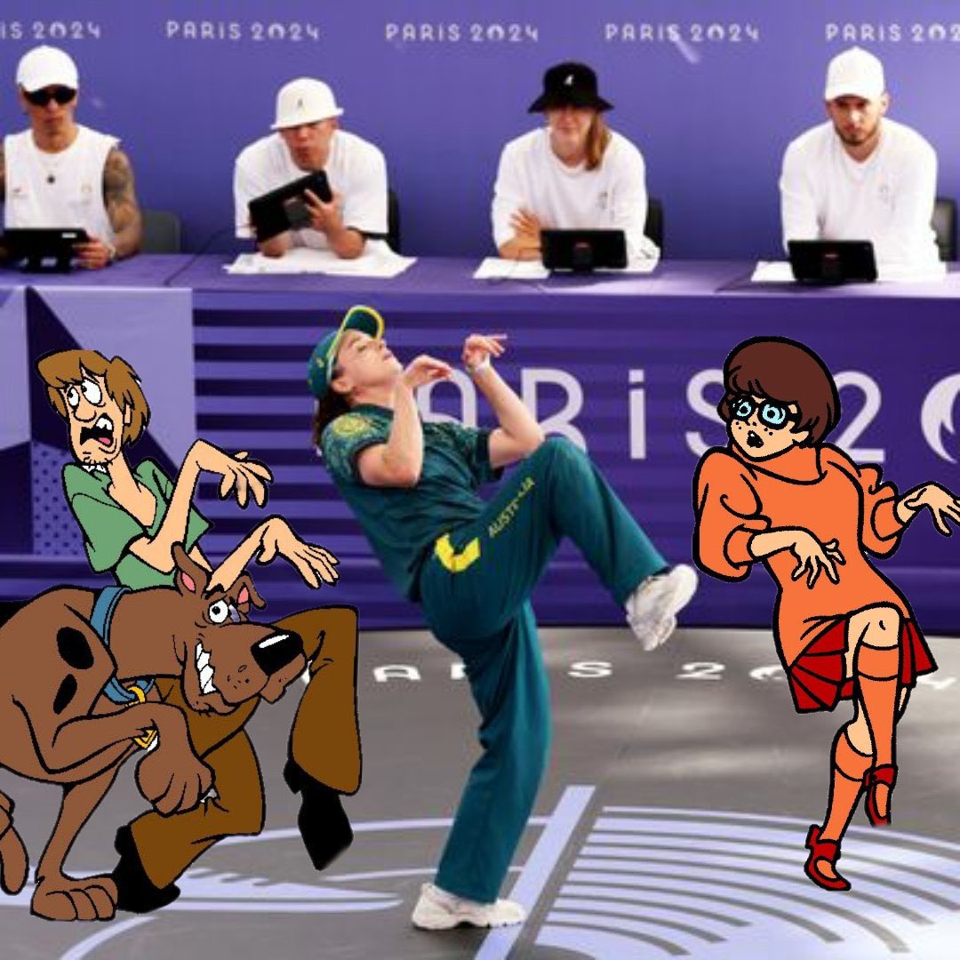 Cartoo's tweet photo. Scooby Doo! 
Olympics https://t.co/UkySb81H9J