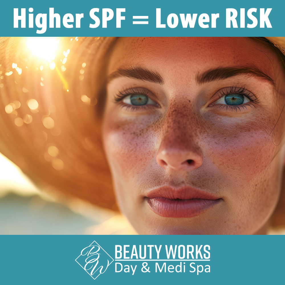 Delay Signs of Aging: Using SPF-rich skincare products, you can help slow down the signs of aging, such as fine lines and sagging skin. Ask one of our amazing skin care experts for specific products you can use to help prevent sun damage. beautyworksspa.com
#SPFProtection