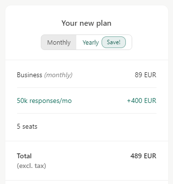 zephil's tweet photo. @mynameis_davis The max for business is 50k, with only 10k included. Here's the addon cost. Beyond 50k is a mystery. https://t.co/NiuWYHZPCY