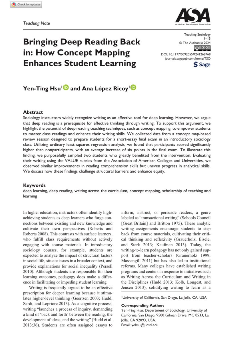 yentinghsu's tweet photo. How meaningful it is to receive the online first notice from @Teaching_Soc for @ananitalopez and I’s article during ASA! Thank you, @michel_estefan, again for the mentorship throughout the process!! https://t.co/nPO1Qqk57u https://t.co/RmrvBv5dSl