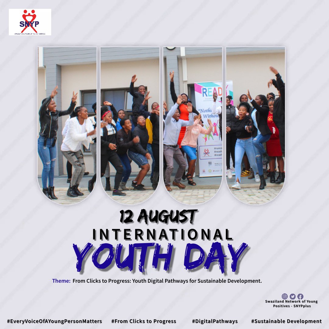 From Clicks to Progress: International Youth Day 2024! 

At SNYP+, empowering Young People Living with HIV to utilize tech for sustainable change is a core commitment. 

 #FromClicksToProgress #DigitalPathways #SustainableDevelopment #EveryVoiceOfAYoungPersonMatters