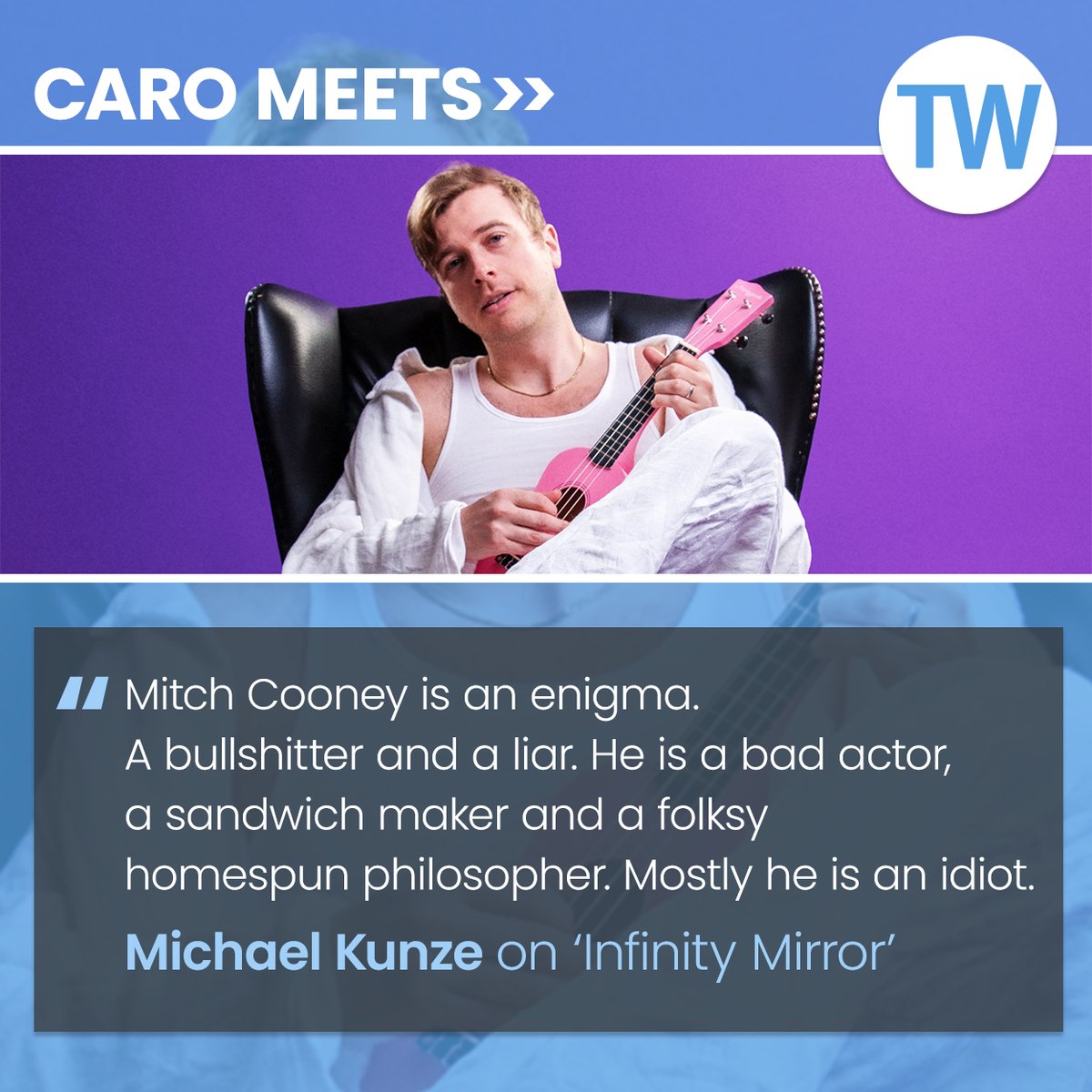 ThreeWeeks Edinburgh (@threeweeks) on Twitter photo Our latest Caro Meets interview is with Michael Kunze, who is performing 'Infinity Mirror' at Underbelly Cowgate until 25 Aug.
Read the Q&A here: bit.ly/3yCaEr6
<a href="/FollowTheCow/">Underbelly Edinburgh</a> <a href="/The_Kunze/">Michael Kunze</a> Our latest Caro Meets interview is with Michael Kunze, who is performing 'Infinity Mirror' at Underbelly Cowgate until 25 Aug.
Read the Q&A here: bit.ly/3yCaEr6
<a href="/FollowTheCow/">Underbelly Edinburgh</a> <a href="/The_Kunze/">Michael Kunze</a>
