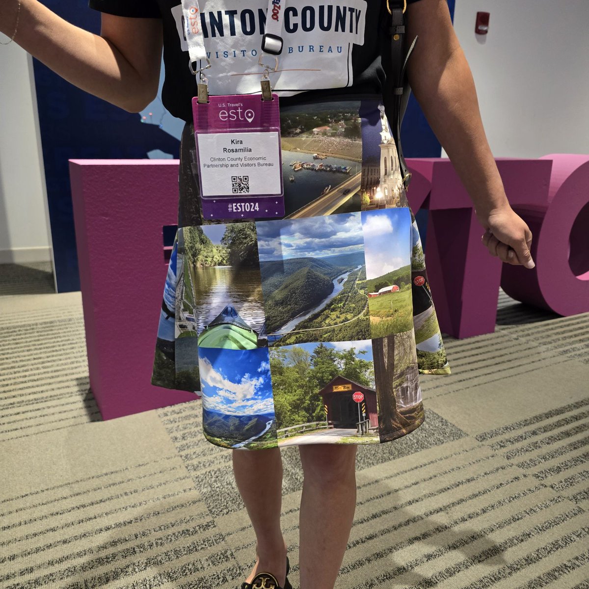 🎉 Today is Destination Day! 🎉

I’m proudly representing Clinton County, PA by wearing our destination's branded gear and showing off my team spirit! It’s all part of the Destination Day competition, sponsored by Hopper.

#ESTO24 #DestinationDay #ClintonCountyPA