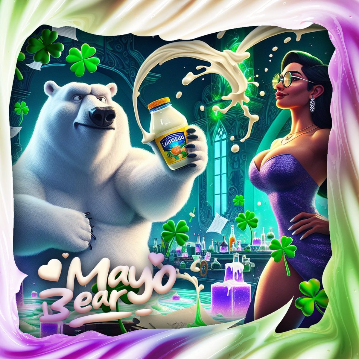 MayoBearCoinETH's tweet photo. Community: Are you listening to me, $MAYO? Or were you looking at the woman in the purple dress?

Mayo Bear: Haha, I was focused on the green about to hit the air! https://t.co/kqikziIZ6F