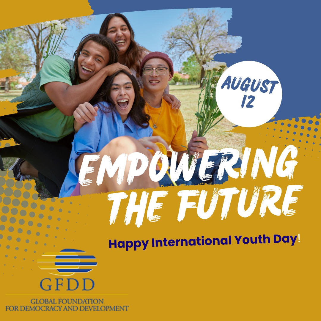 International youth day 2024

Today, August 12, the United Nations celebrate the International Youth Day.

At GFDD we are privileged to work on different initiatives to support and raise a greater awareness on the role of youth in decision-making for peace and sustainability.