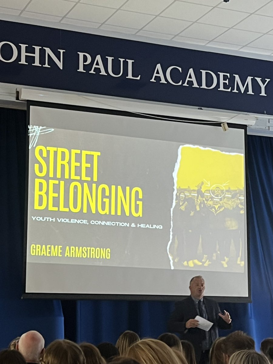 JPALearning_C's tweet image. What a great start to the new term. @G_Armstrong21 came along to speak to our #LearningCommunity about his lived experience and how education and teachers who say his potential offered him a positive future. We can make a difference! #NoWrongPathway #StreetBelonging #AllOfUs