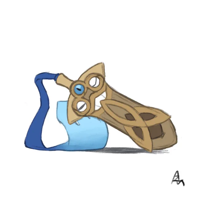 寝れないトレーナーを気にするヒトツキ#Pokemon  #ポケモン #イラスト 