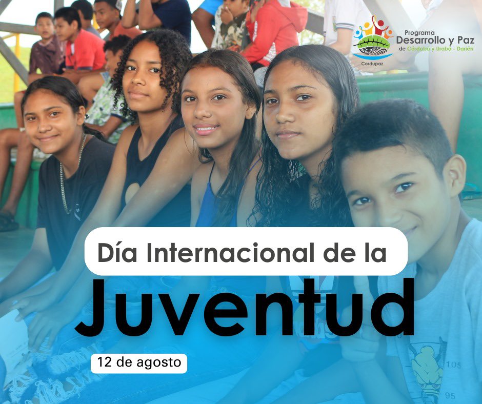 Cordupaz's tweet photo. #DíaInternacionalDeLaJuventud 

🔷Resaltamos el vigor, la creatividad y entrega de #jóvenes del territorio, reiterando nuestro compromiso en la promoción de escenarios de participación que salvaguardan sus derechos y garantizan oportunidades para cumplir sus proyectos de vida. https://t.co/R2c6w7BJfV