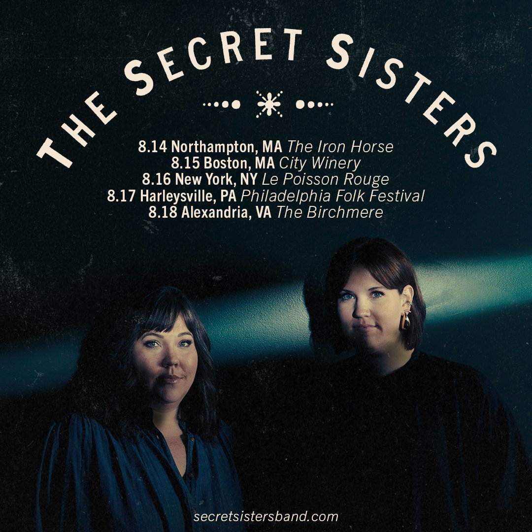 We have a couple shows coming up this month… make sure to grab your tickets and we’ll see you soon! secretsistersband.com/tour