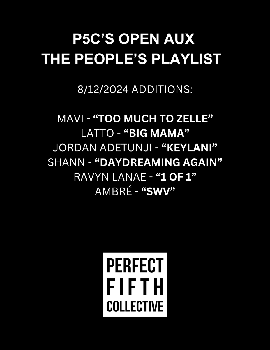 GM good people! We're starting the week with new slaps recommended by our community🌊

New music from <a href="/Latto/">BIG MAMA</a> , <a href="/mavi4mayor/">sirius🌟</a>  , <a href="/ravynlenae/">ravyn lenae</a> , <a href="/ambre/">test_dragos1</a> ,  <a href="/shannofficial_/">SHANN</a>   and more...

We can't thank the people enough for all of the lobs thrown. Y'all goat'd 🐐🐐