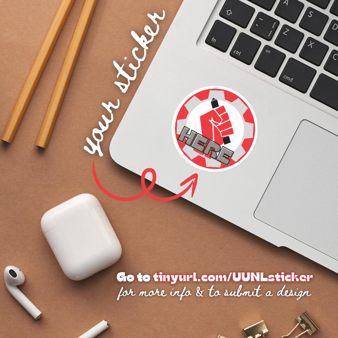WE NEED YOUR HELP! Unionize UNL is looking for a fresh new sticker design created by one of YOU. Submit your design ideas in our ✨Sticker Contest✨ and whichever design gets the most social media likes will be printed on our new stickers! Submit @ tinyurl.com/UUNLsticker