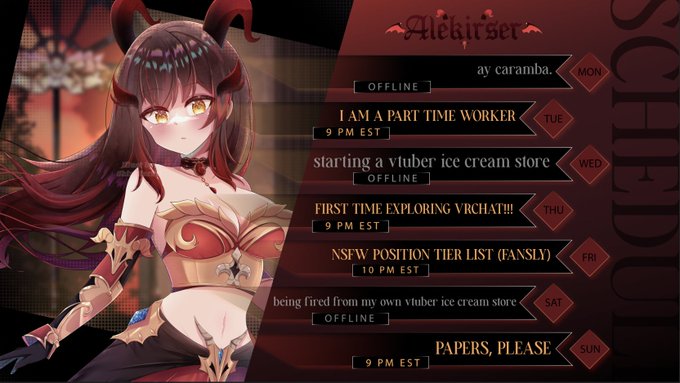 THIS WEEK'S SCHEDULE! (AUG 12 - 18)
oh buddy oh boy this is a good one
art by shiroyariss! https://t