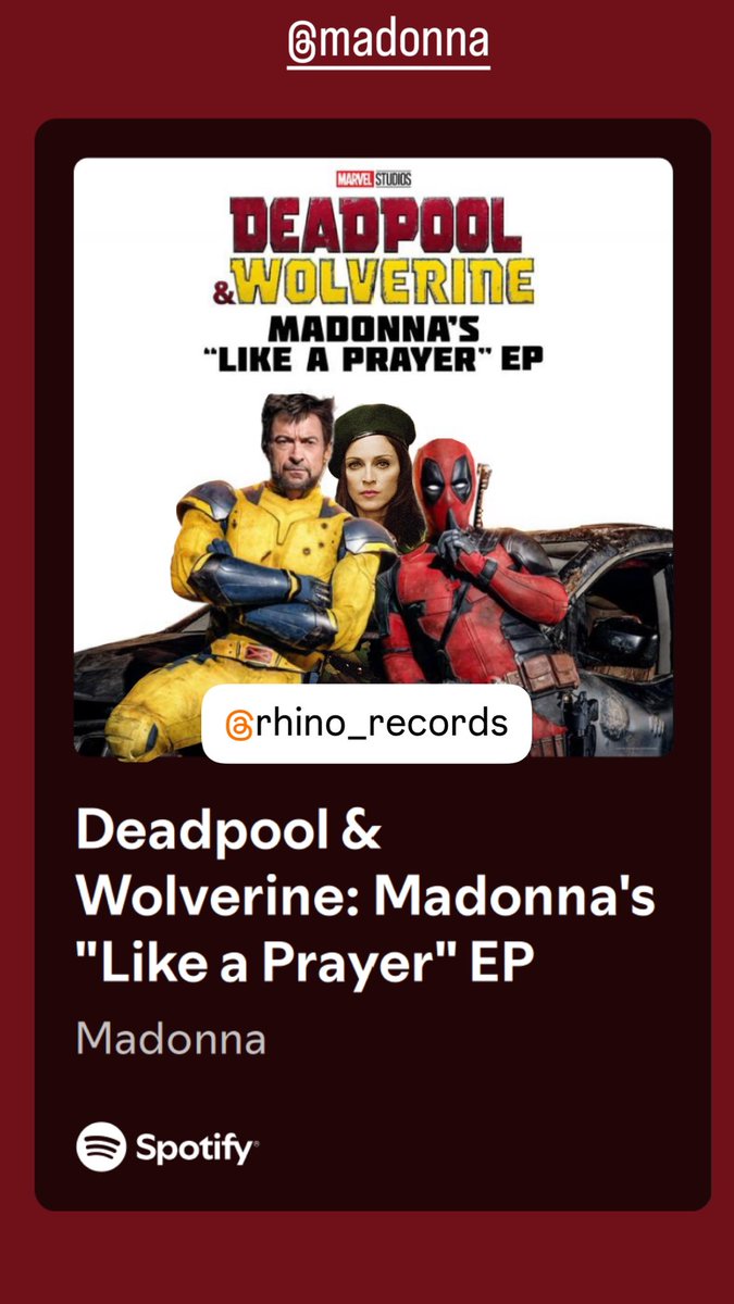 DSMatarozzo's tweet photo. @billboard @Madonna #twostepsbehind #DeadpoolandWolverineMovie @Rhino_Records https://t.co/P1ZMotbNTV