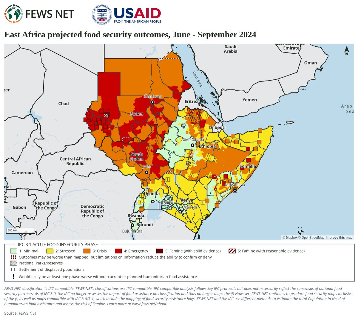 Needs rise in #EastAfrica, with Famine confirmed in part of Al Fasher, #Sudan ow.ly/tOcn50SW9io