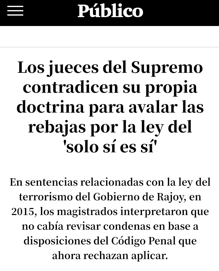 wallanderviking's tweet photo. @BarcoChus Algo de fuerza los jueces habéis hecho, cambiando el criterio sobre Disposiciones Transitorias y revisión de penas, no? Dilo todo, corazón 😉 https://t.co/3cHaZ9DGRn