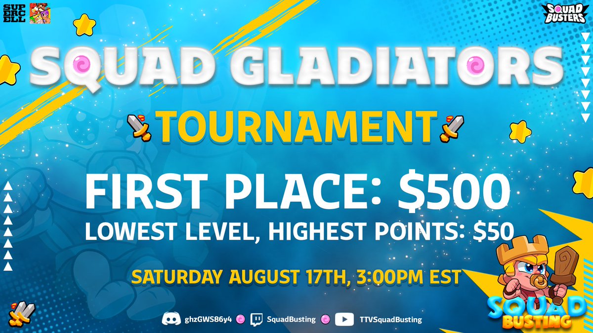 Get ready to experience the ultimate showdown! We're thrilled to announce the launch of the Squad Gladiators League! 🌟

🏆 Compete with the best 🎯 Show off your skills 🔥 Prove you're the top player!

Stay tuned for more updates.