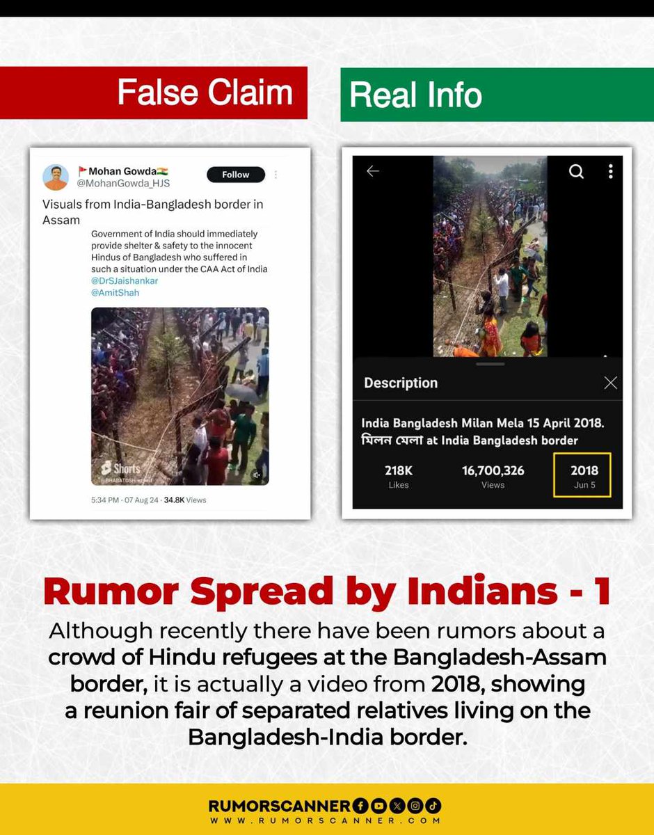 armanhq's tweet photo. Four evidence of false news spreading by mentioned people or media @MohanGowda_HJS @randomsena @bizsahilkumar @ag_Journalist @SudarshanNewsTV
Dear International Media Attention I will upload more @htTweets @BBCIndia
#BangladeshiHindusareSafe #falsepropagandaagainstbangladesh https://t.co/Irad2UZRQ4
