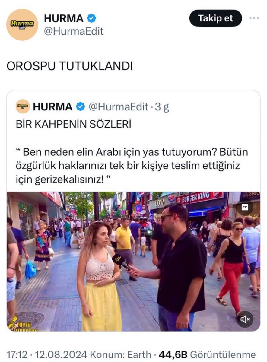 ardalcky's tweet photo. Had @HurmaEdit denen hesabi yonetenleri TUTUKLAYIN bekliyoruz @AliYerlikaya @EmniyetGM @SiberayEGM @TC_icisleri @TC_HSK @TCYargitay @herkesicinCHP @Akparti @TBMMresmi #dilrubaserbestbirakilsin #HemenSeçim #ayagakalkturkiye #partidevleti ! Hukuk olmayan ulkeye yatirimci gelmez https://t.co/BUtBPNCXty