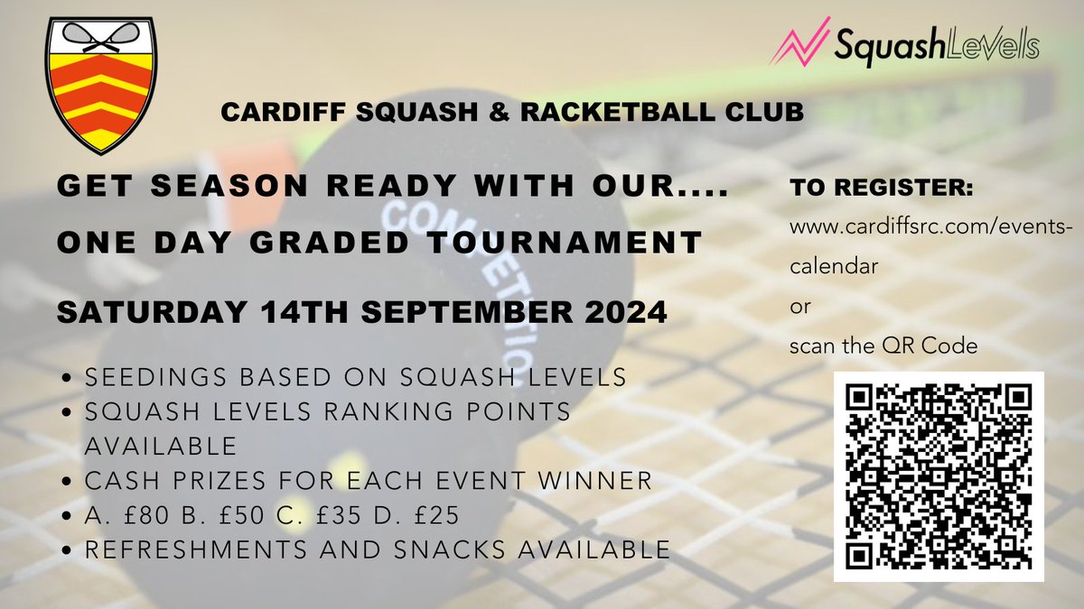 One Day Graded Tournament.  Register here: cardiffsrc.com/events-calenda…