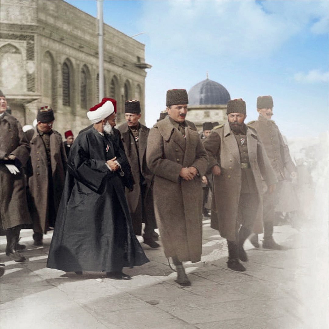 gokturklermedya's tweet photo. Enver Paşa Kudüs'te. https://t.co/NbF1o5Brmy