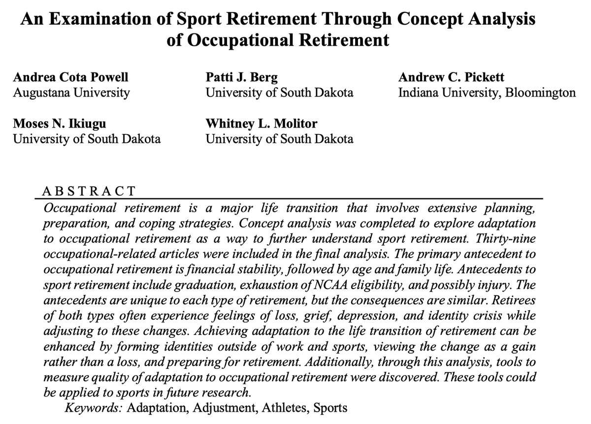 Journal of Athlete Development and Experience tweet media