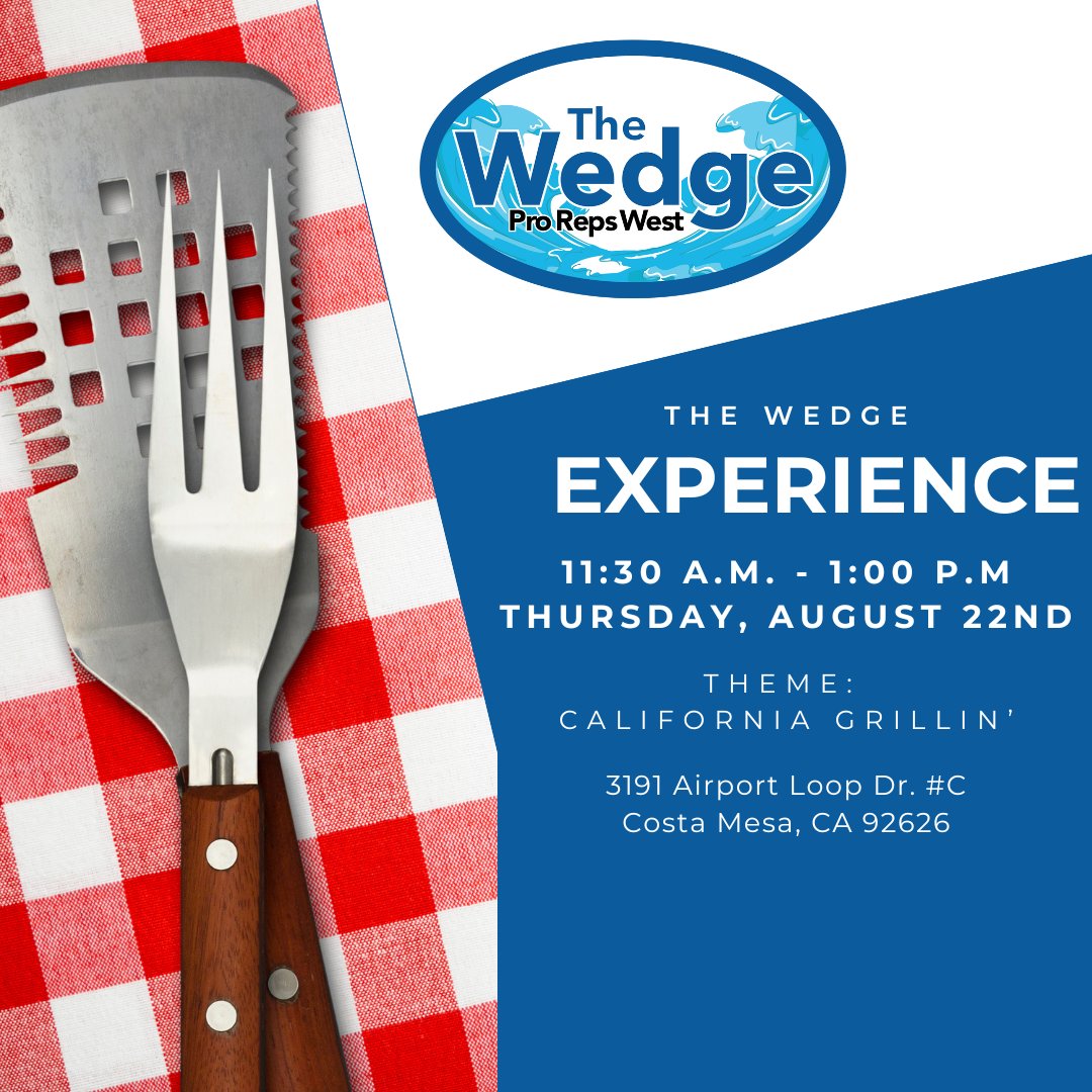 The Wedge Experience at Pro Reps West is almost here! 🌟 

Live demos, top brands, and exciting themes—don't miss out! 

Save your spot today: hubs.la/Q02KMk220

#prorepswest #thewedgeexperience #testkitchen