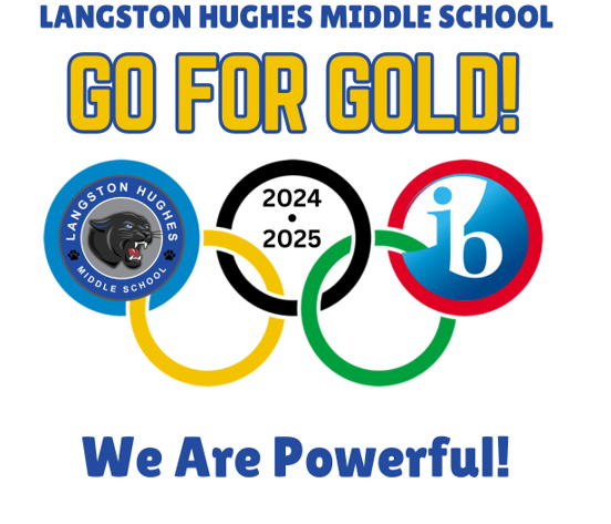 HughesMSFCPS's tweet photo. Team Langston Hughes is going for the GOLD! #excellence  #POWERful  @fcpsnews https://t.co/hr5bjXbdbr