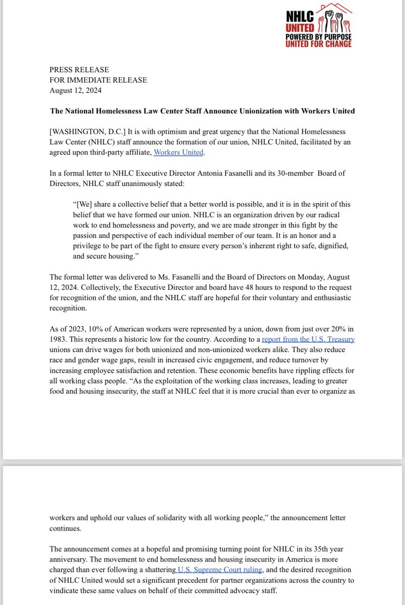 Richard A. Minter (@richardaminter1) on Twitter photo Congratulations <a href="/NHLC_United/">NHLC United</a> Staff on taking the biggest step toward securing a better future. The work you do is an inspiration! Onward 2 Power <a href="/WorkersUnited/">Workers United</a> #WUNoMatterWhat Congratulations <a href="/NHLC_United/">NHLC United</a> Staff on taking the biggest step toward securing a better future. The work you do is an inspiration! Onward 2 Power <a href="/WorkersUnited/">Workers United</a> #WUNoMatterWhat