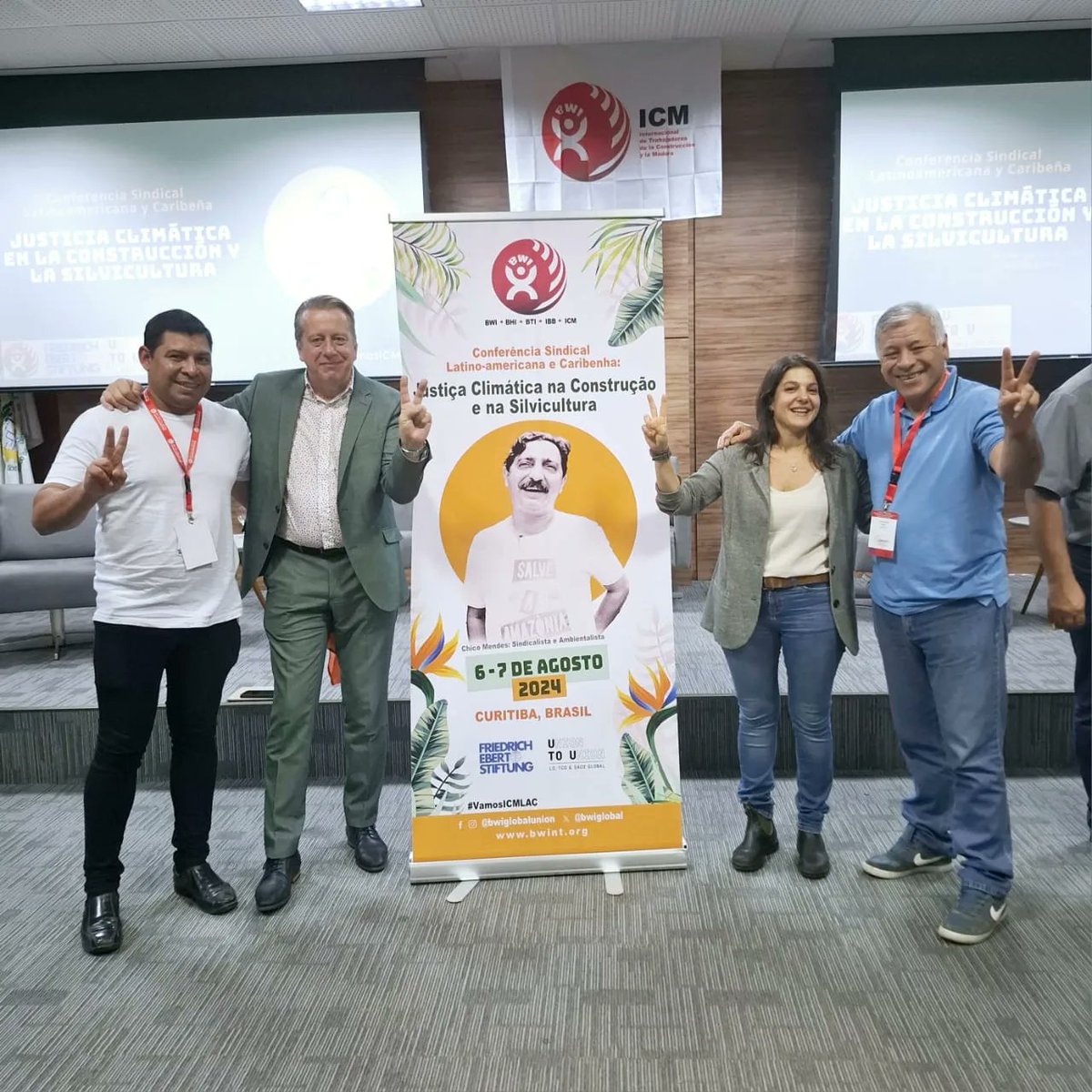 El Secretario General de la UOLRA, Luis Cáceres y el Secretario de Juventud, Diego Franco, fueron protagonistas de la 19° Reunión Regional para América Latina y el Caribe de la Internacional de la Construcción y la Madera (<a href="/BWIglobal/">BWI Global Union</a> ) que se desarrolló en Curitiba, Brasil.