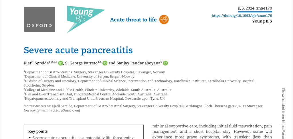 EmergPOCUS's tweet photo. 📋 #Clasificaciones Principales la #Pancreatitis Aguda 🤮
- 🗂️ Clasificación de #Atlanta Revisada:
- Grados de #Severidad:
- #Leve: Sin falla orgánica, sin complicaciones locales o sistémicas, y generalmente se resuelve en la primera semana. ✅
- #Moderada: Definida por falla orgánica transitoria, complicaciones locales, o la exacerbación de una enfermedad comórbida. 🩸
- #Grave: Definida por falla orgánica persistente (duración mayor a 48 horas). 🚨
- 🗂️ Clasificación Basada en Determinantes:
- Determinantes #Locales: Relacionados con la presencia o no de necrosis (peri)pancreática, y si está presente, si es estéril o infectada. 🦠
- Determinantes #Sistémicos:Relacionados con la presencia o no de falla orgánica, y si está presente, si es transitoria o persistente. 🫀
- #Interacción de Determinantes: La presencia de ambos determinantes (necrosis infectada y falla orgánica persistente) tiene un mayor impacto en la severidad que cualquiera de los dos determinantes por separado. 🔄
- #Categorías de Severidad: Resulta en cuatro categorías: ‘leve’, ‘moderada’, ‘grave’ y ‘crítica’. ⚠️
- 🤯 La Eficacia de las Clasificaciones:
- Un estudio de cohorte reciente encontró que ambos sistemas de clasificación funcionan igualmente bien para predecir el resultado en pancreatitis aguda, con la categoría adicional ‘crítica’ de la de determinantes identificando a un #subconjunto de pacientes críticamente enfermos con alto riesgo. 🩻
🛑 Ojo: Estas son algunas de las clasificaciones mencionadas en este artículo, pero hay más sistemas de clasificación. 🫡
BJS, 2024, znae170
https://t.co/u1HfPpEyGS