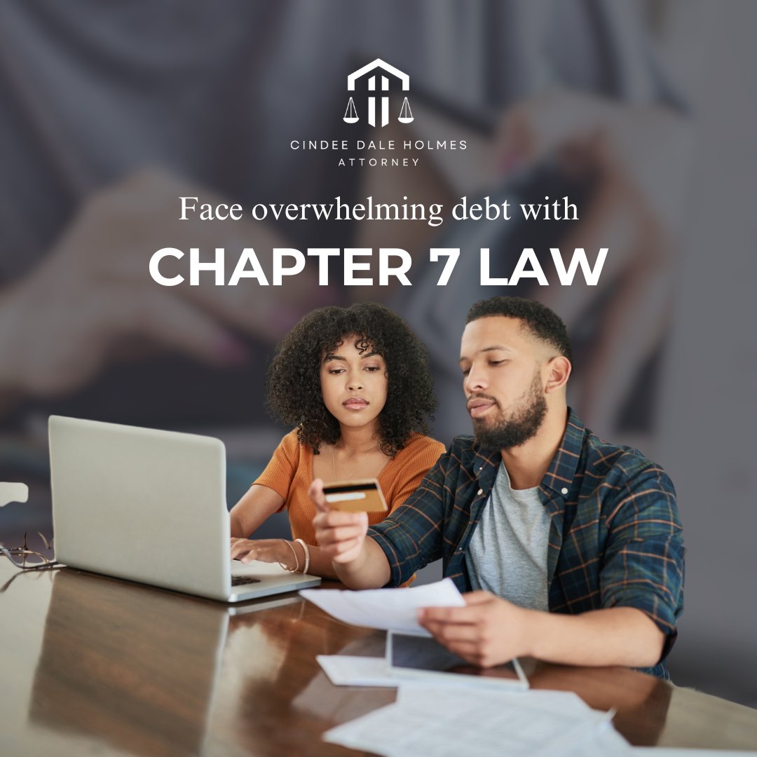 CindeedHolmes's tweet image. Here’s how chapter 7 law helps face overwhelming debt:
 1. Wipes Out Unsecured Debts
 2. Stops Creditors Immediately
 3. Quick Process
 4. Asset Protection
Ready to restart your financial life? Contact us today! 💼 
#Chapter7Bankruptcy #DebtFreedom #CindeeDaleHolmes #Bankruptcy