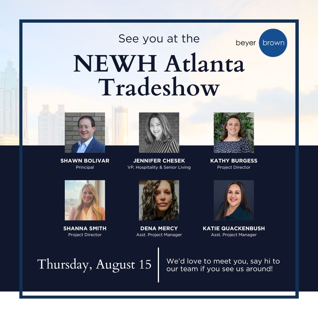 Our Atlanta team is ready to be joined by a few from our Orlando team for the NEWH Atlanta Regional Tradeshow! We are excited to see everyone on Thursday!